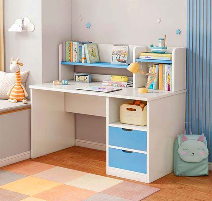 Mẫu bàn học sinh cấp 1 phù hợp cho phòng ngủ của bé